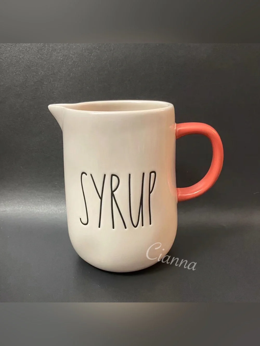 Rae Dunn Syrup Pitcher